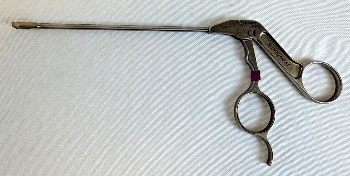 Stryker 300-034-800 Conquest 3.4mm Straight Backbiter Arthroscopic Punch Forcep