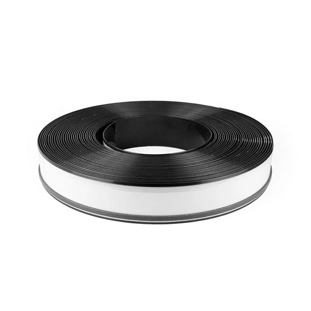 110mm (4.3″) x 50m (164ft) Black Aluminum Trim Cap with PC & Foam (Channelume)