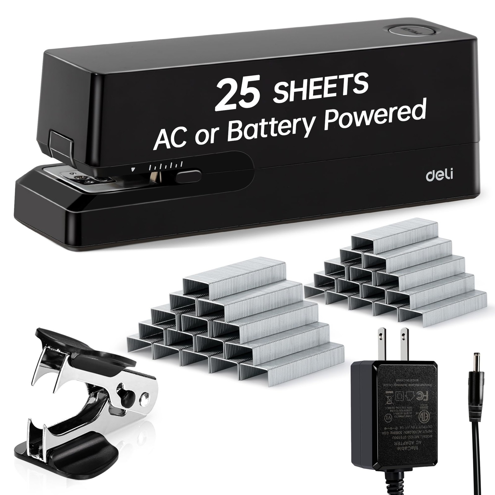 Electric Stapler, Automatic Staplers for Desk, 25-Sheet Capacity