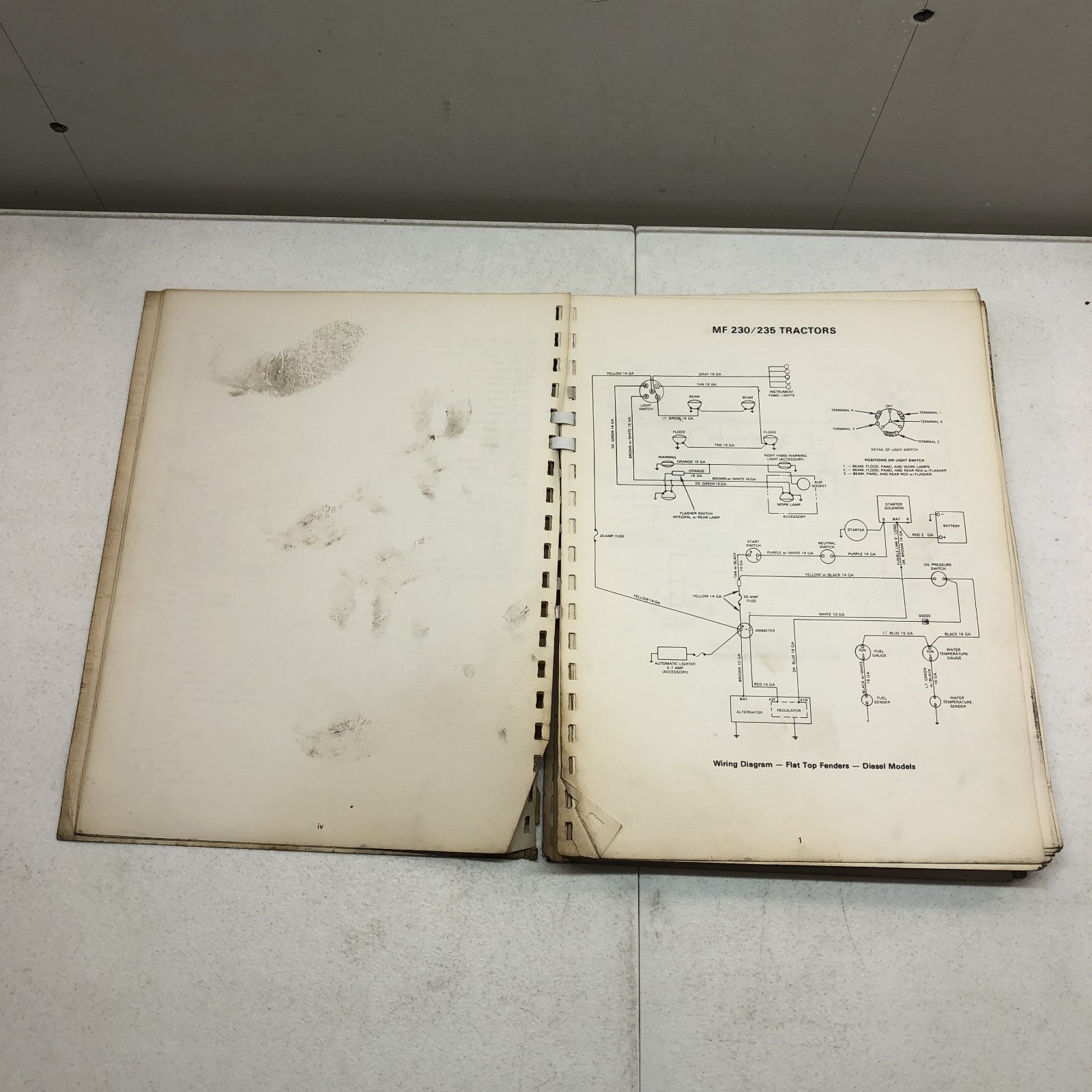 Massey Ferguson / Massey Harris Electrical Wiring Diagrams Service Manual