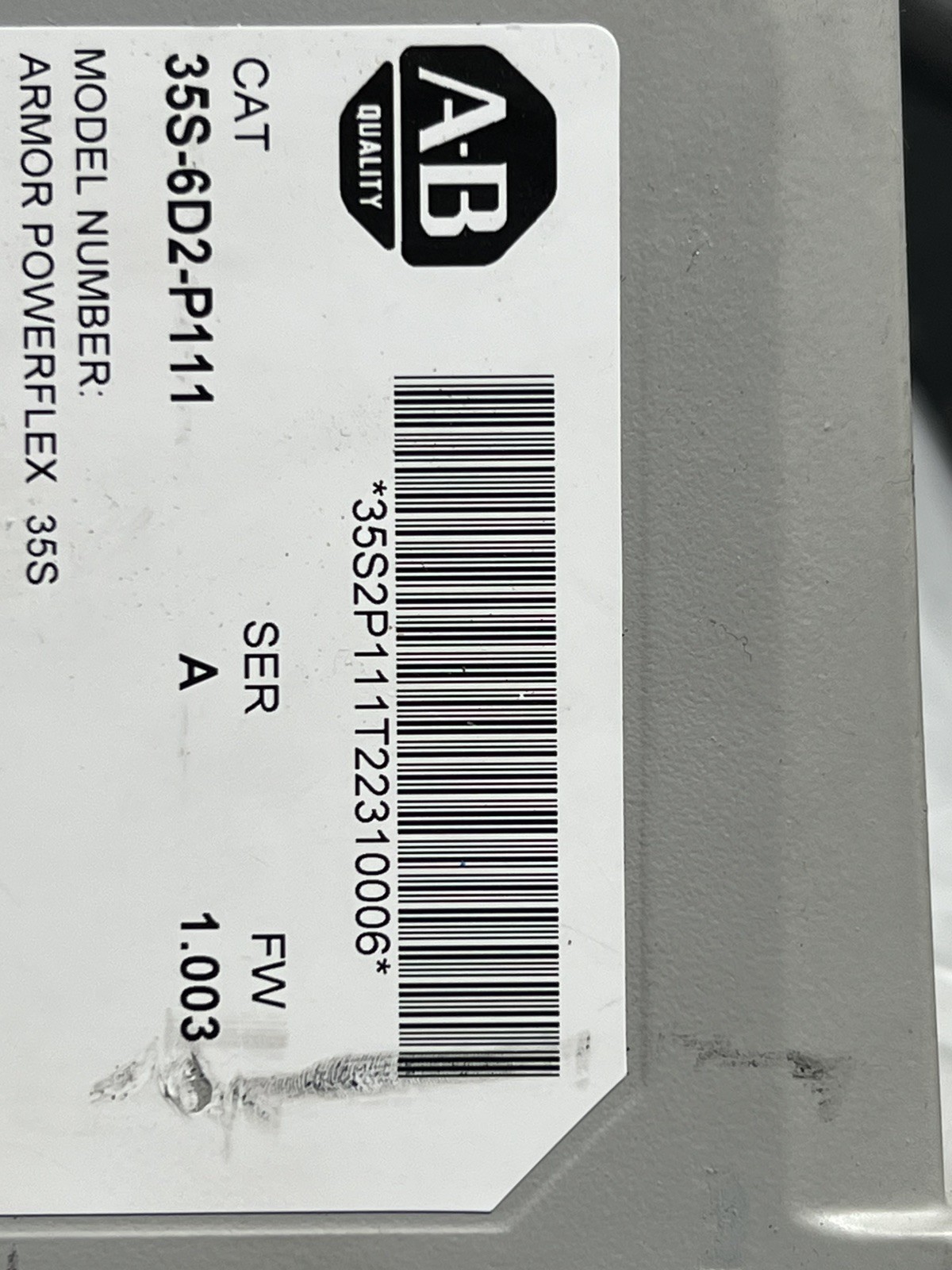 Allen-Bradley Allen Bradley Armor PowerFlex 35S 35S-6D2-P111