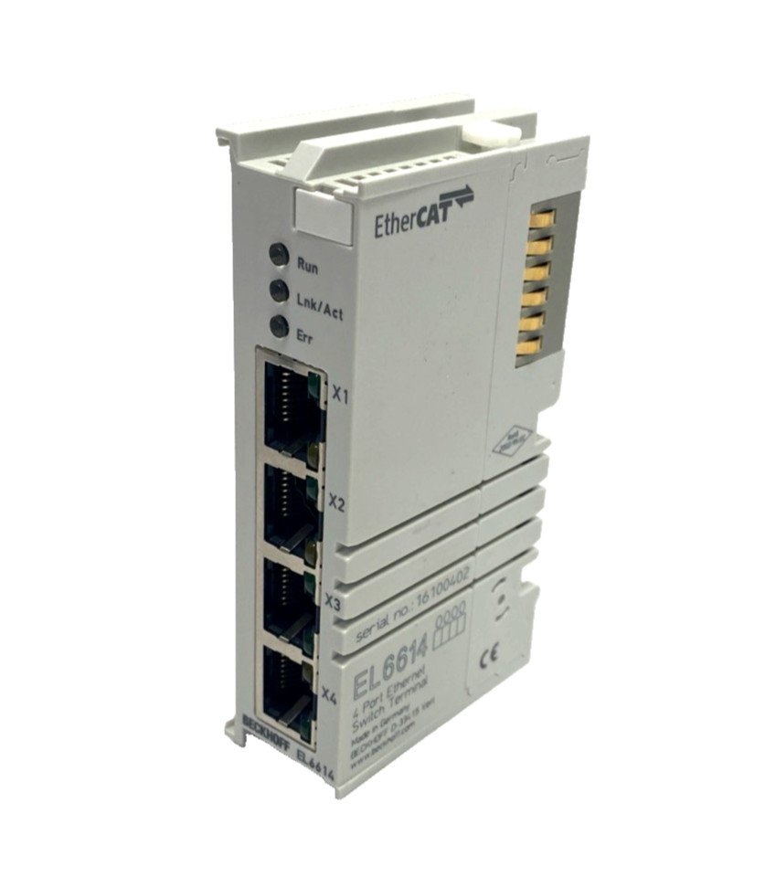 Beckhoff EL6614 EtherCAT Terminal 4-Port Ethernet Switch Comm. Interface
