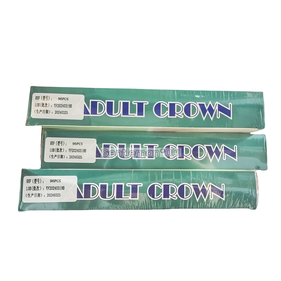 24Sizes Dental Primary Molar Teeth Crown Stainless Steel For Adult Temporary