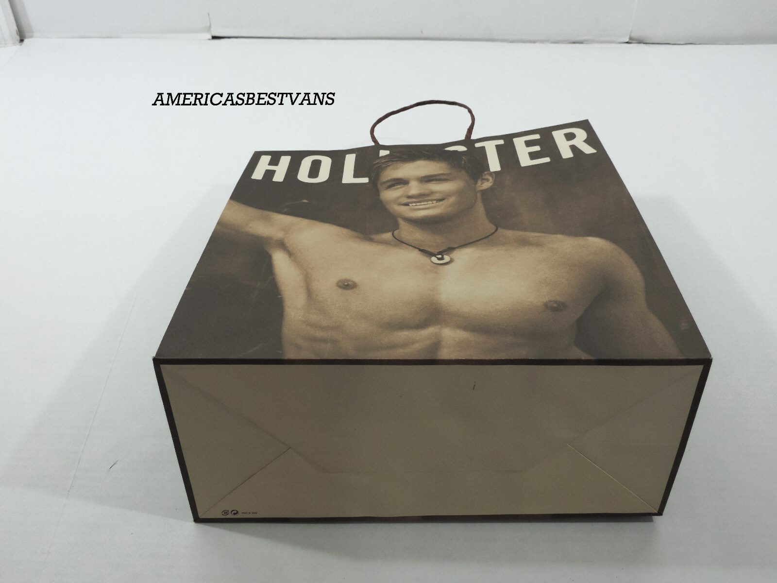 HOLLISTER LOT OF 6 LARGE PAPER BAG,PRE-OWNER, BY ABERCROMBIE COLLECTORS BAGS
