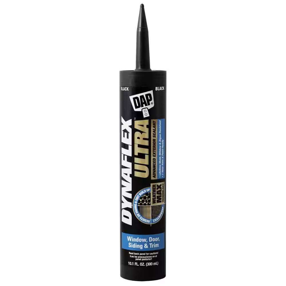 DYNAFLEX ULTRA 10.1 Oz. Black Advanced Exterior Window, Door and Siding Sealant