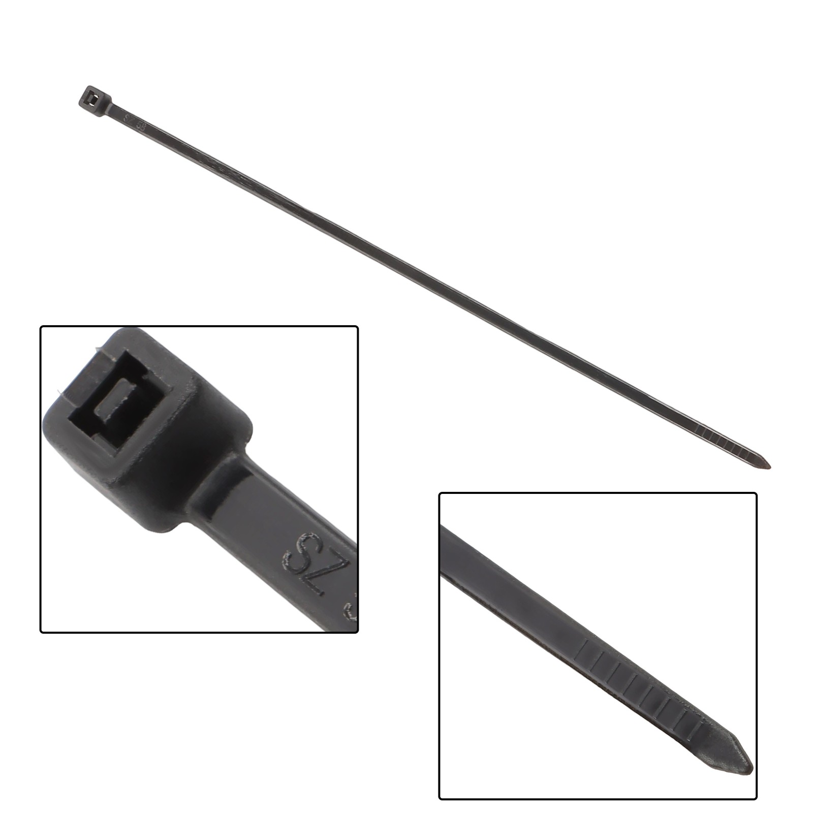 8″ Zip Ties 5000 Pack 40lb Tensile Uv Resistant Cable Ties 0.14″ Wide Black