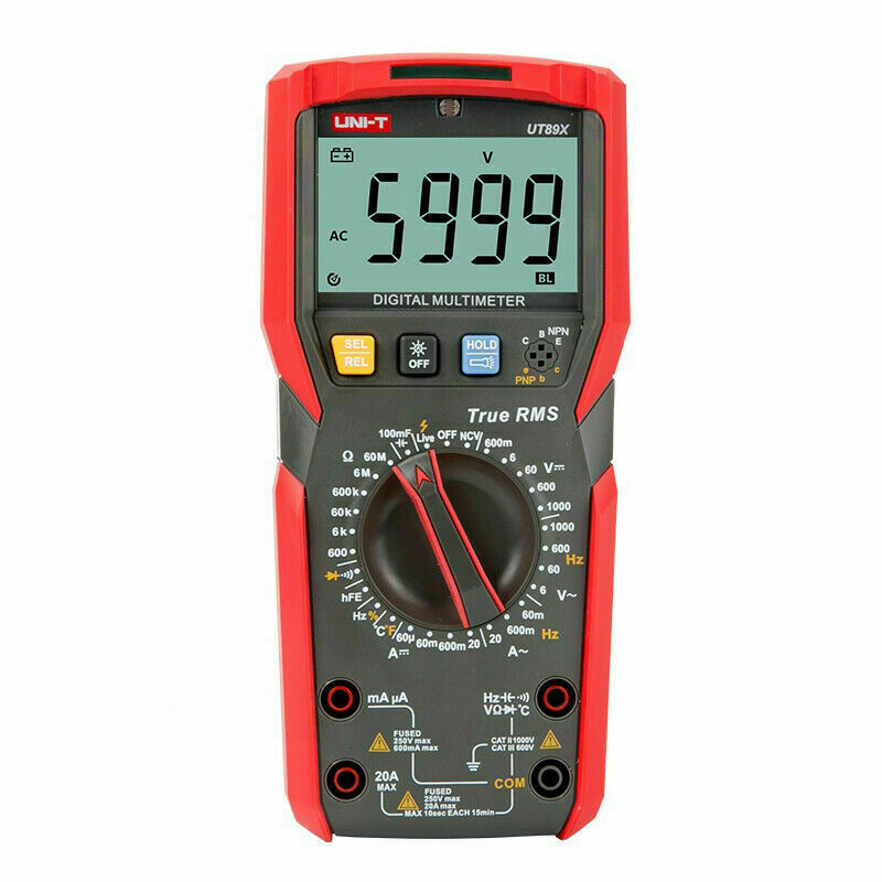 UNI-T UT89X Digital Multimeter True RMS, 1M Drop Proof ,Dual Range NCV test ✦Kd