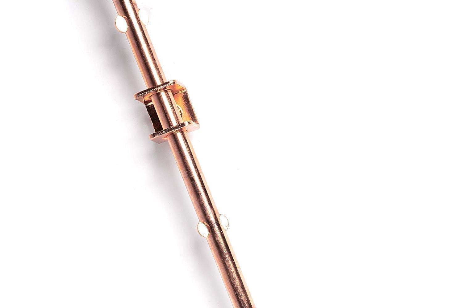 4 FT Grounding Rod with Clamp – Copper Ground Rod for Electric Fence, Antenna, S