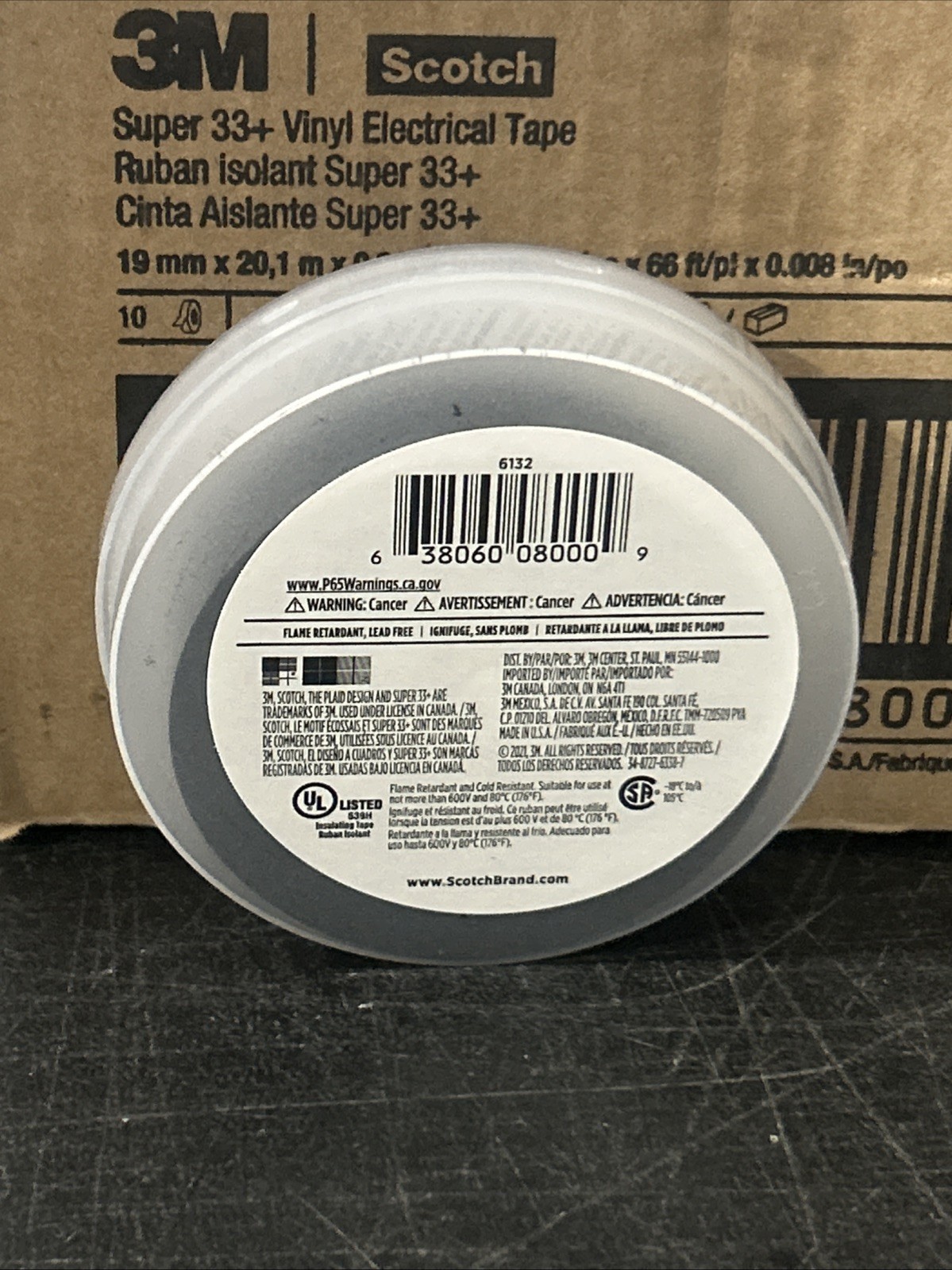 10 Roll 3M Scotch Professional Grade SUPER 33+ 3/4″ X 66′ Vinyl Electrical tape