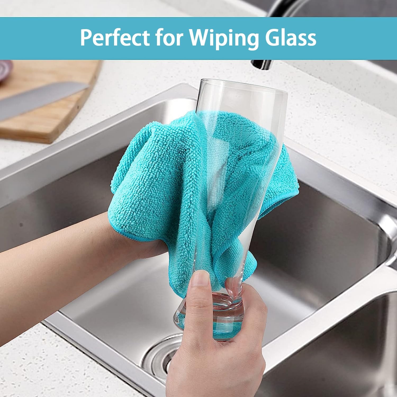 HOMEXCEL Microfiber Cleaning Cloth12 Pack Cleaning Rags Cleaning Towels with …