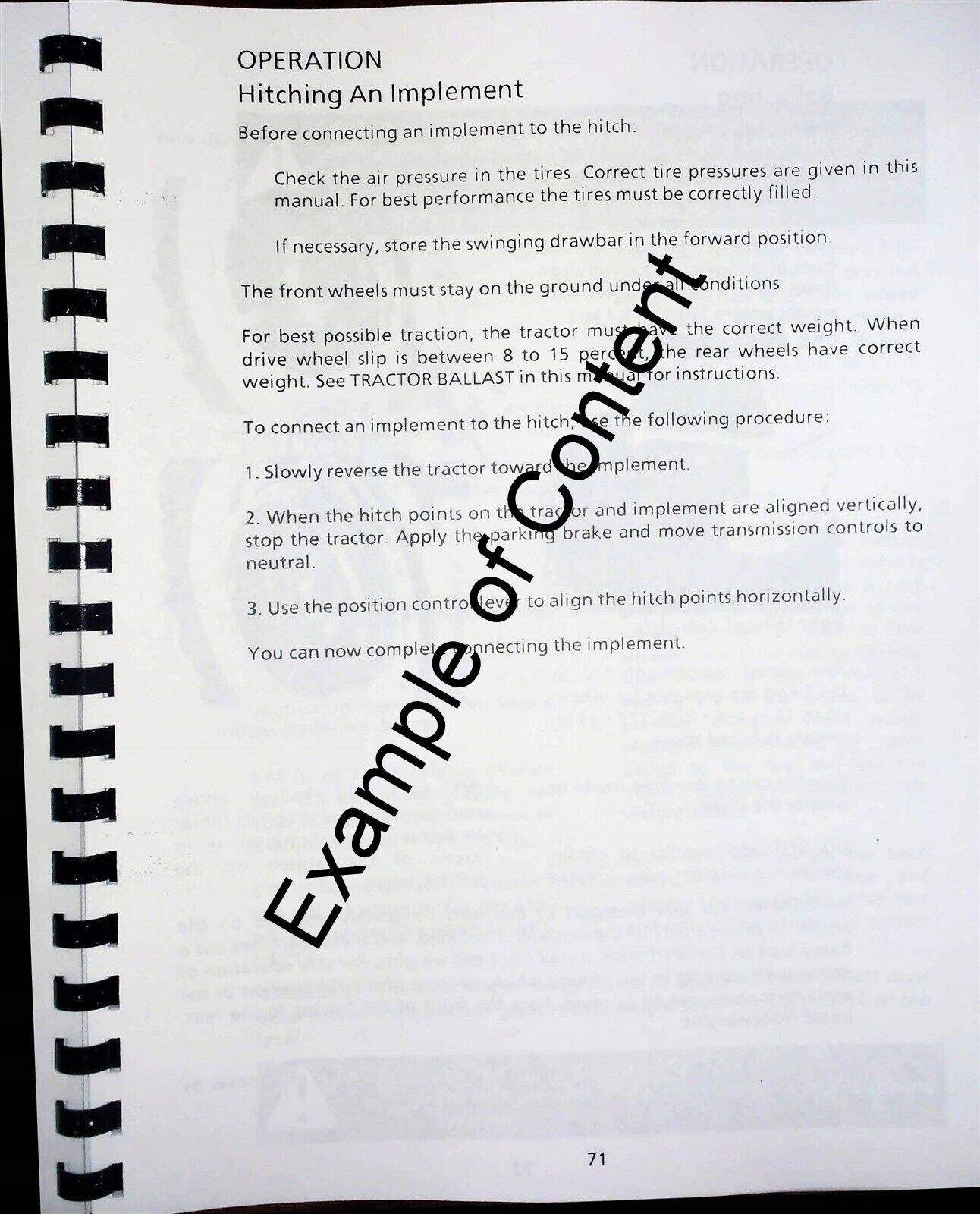 Case 9110 9130 Tractor Owners Operators Manual