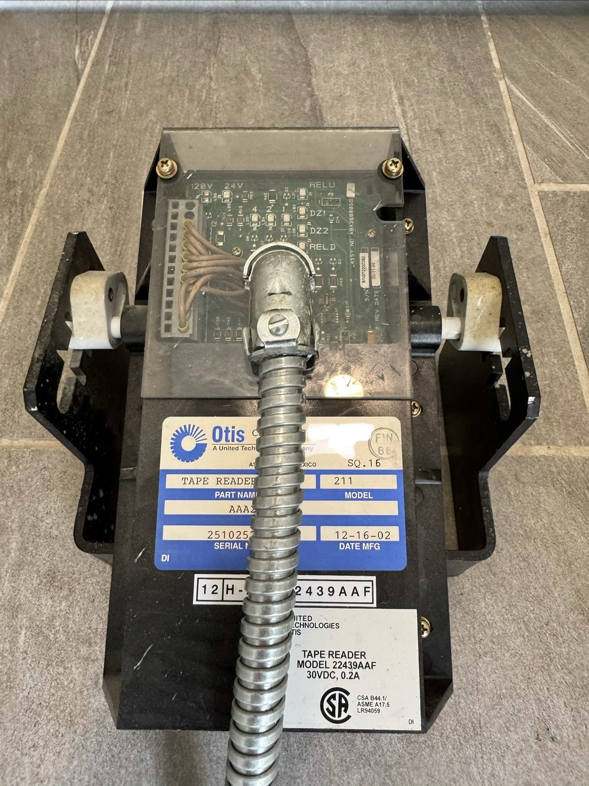 Otis 211 Tape Reader Part # ABA26800SB2 Model 22439AAF