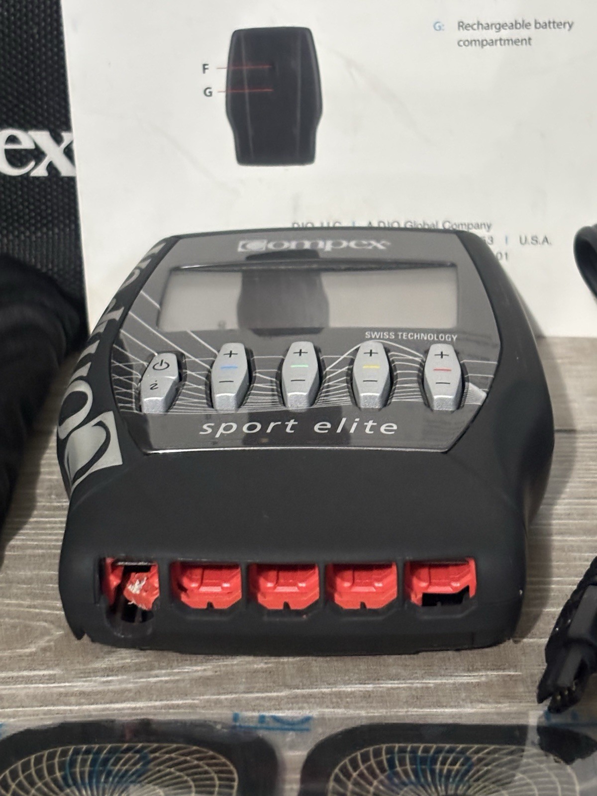 Compex Sport Elite EMS Unit (It won’t turn on) AS-IS PARTS OR REPAIR, READ BELOW