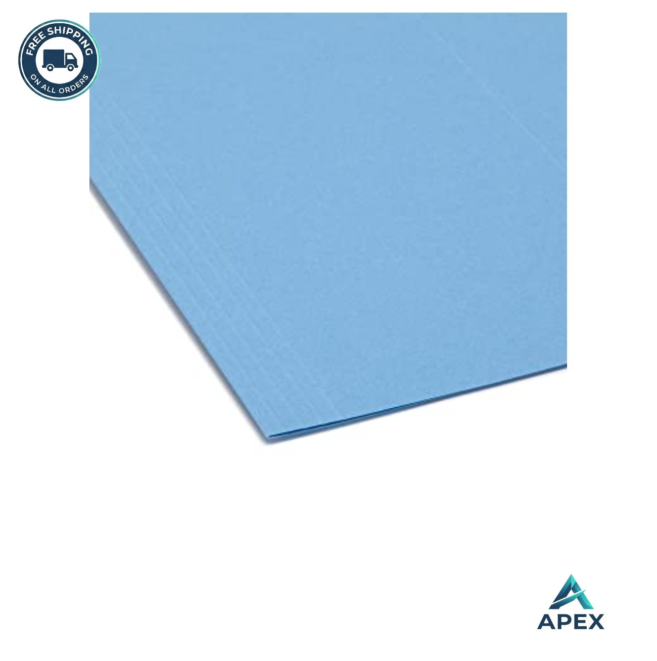 Hanging File Folders Legal Size 25 Pack Blue 1/5 Cut Adjustable Tabs with
