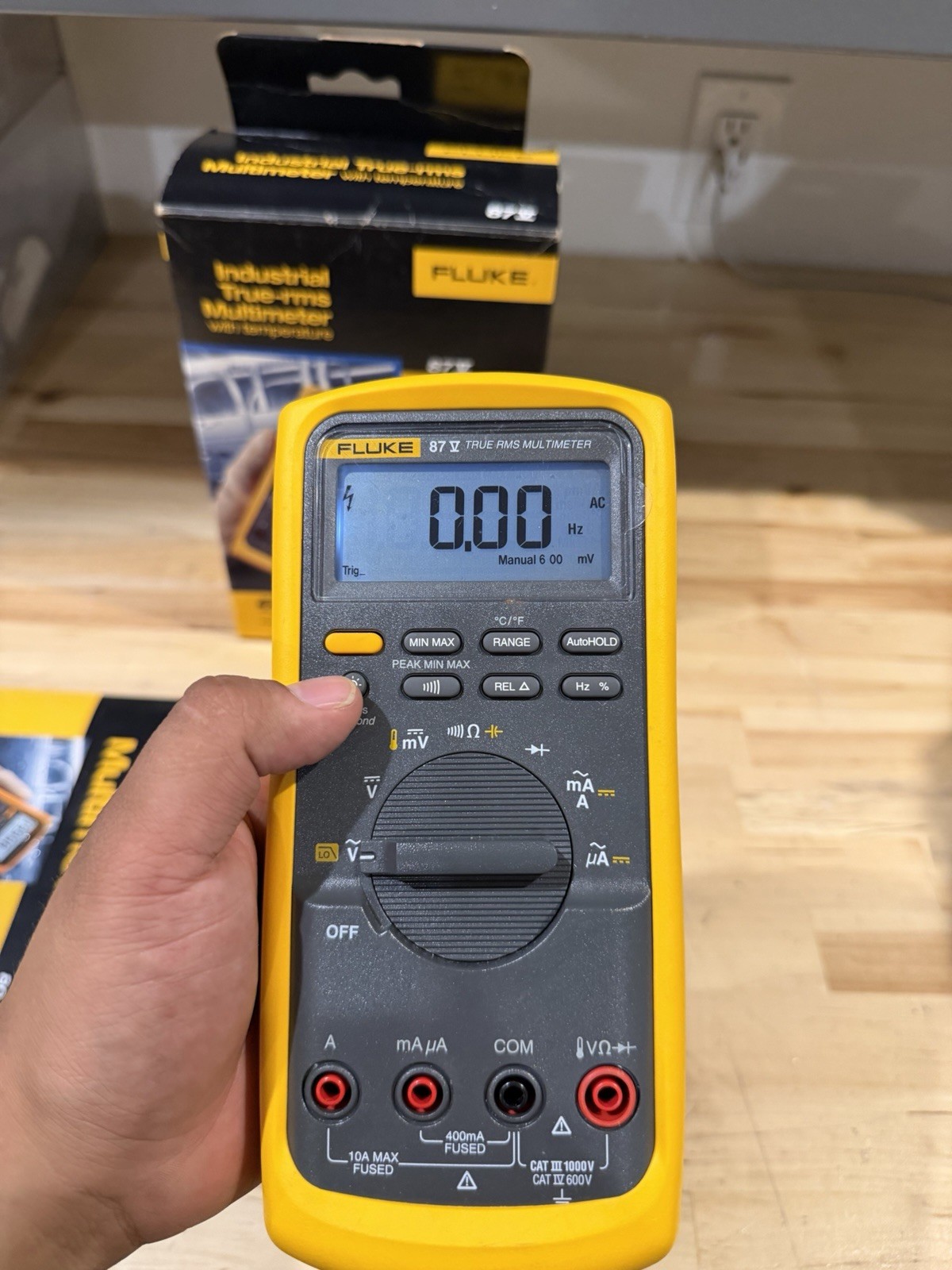 FLUKE 87V TRUE RMS MULTIMETER W/ LEADS (TESTED) SHIPS FAST
