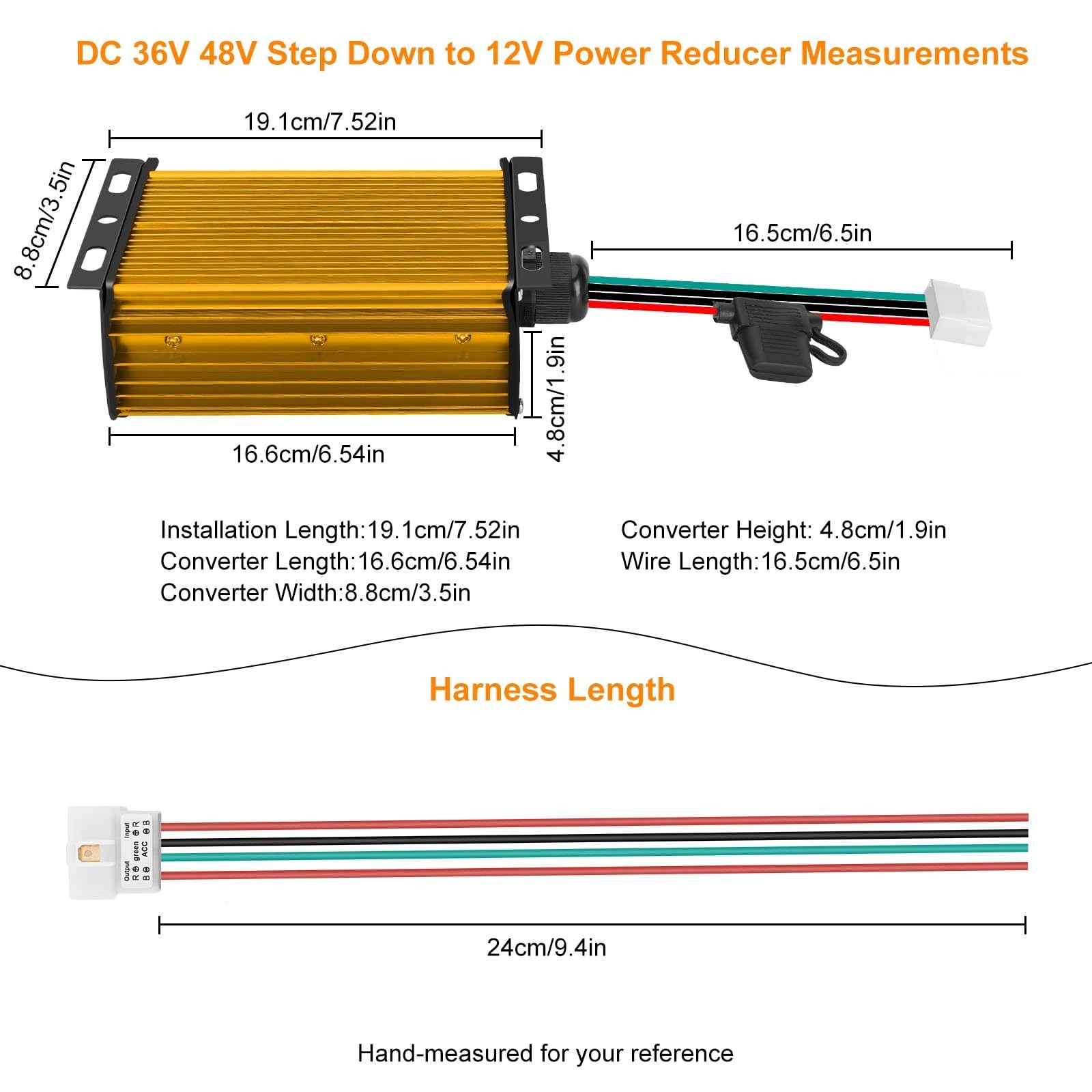 12V 30A 360W DC-DC 96V 84V 72V 60V 48V 36V to 12V high-Power Converter Voltag…