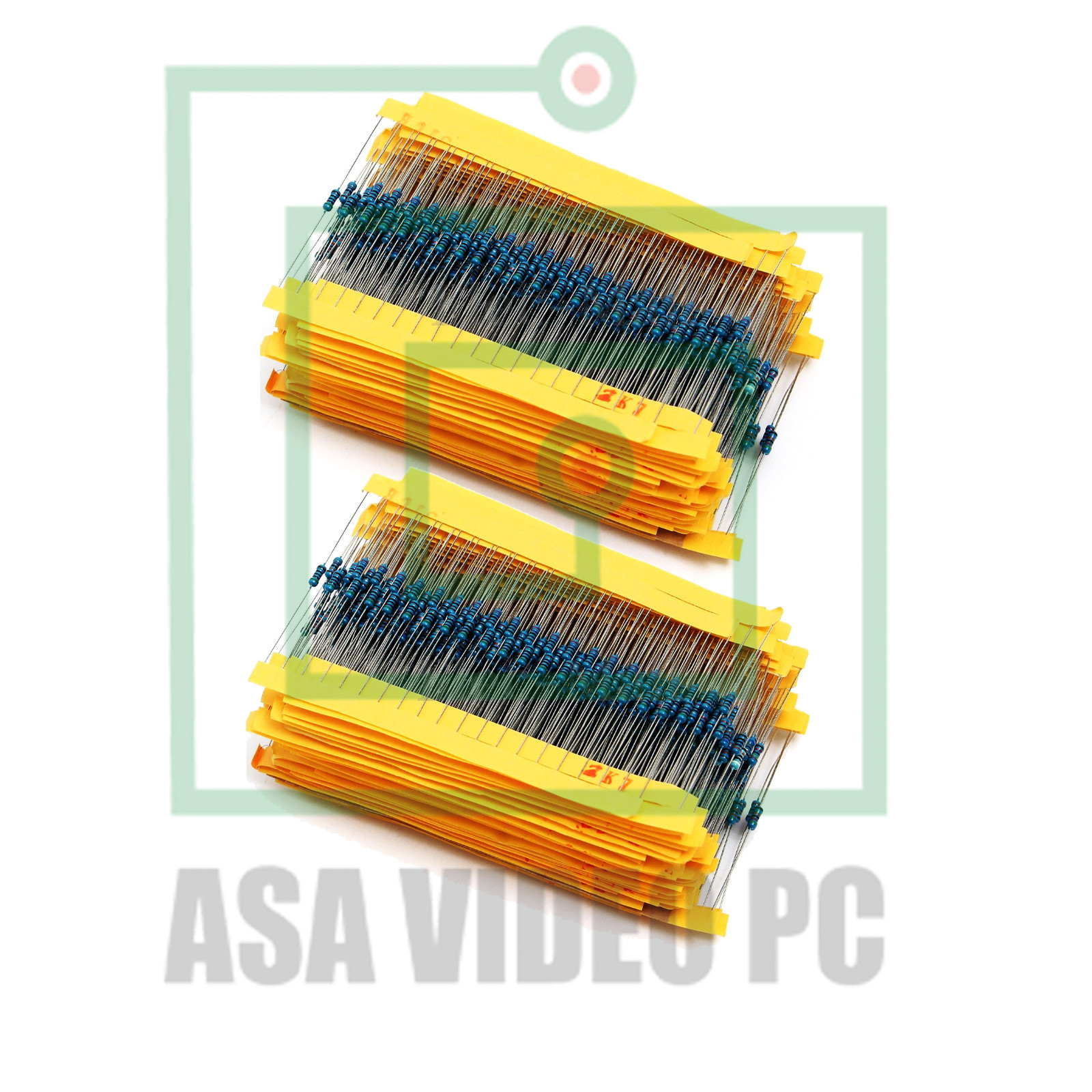 2600 pcs 130 Values 1/4W 0.25W 1ohm 3M Resistor Resistors Kit Assortment Set