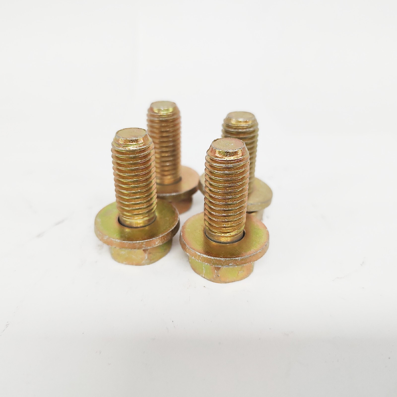 M12-1.75 X 30mm, 4037 Alloy Class 10.9 Sems DIN 933, Yellow Zinc Bolts, 275-QTY