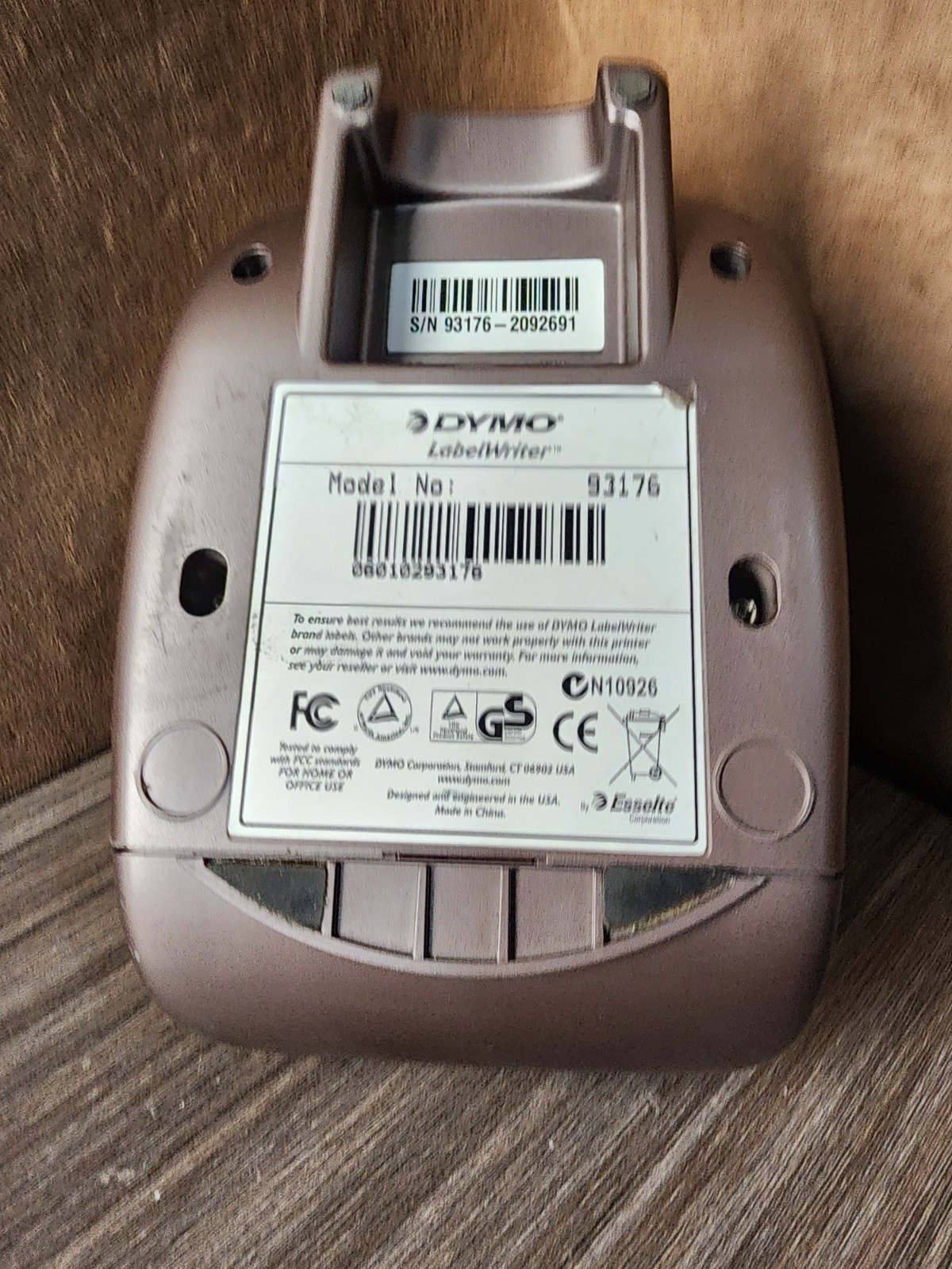 DYMO LabelWriter 400 Turbo Thermal Label Printer Model 93176 USB No Power Supply
