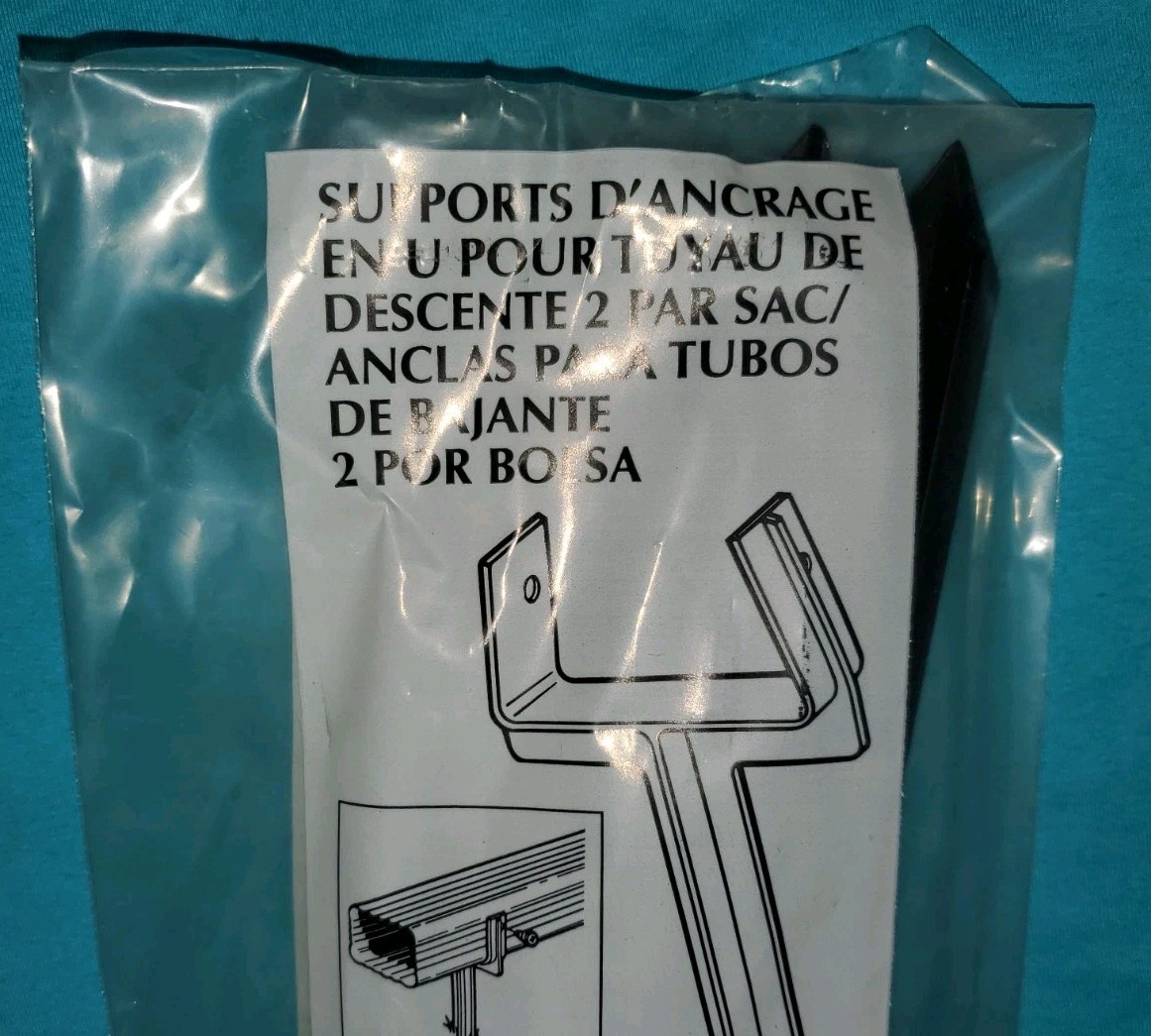 AMERIMAX HOME PRODUCTS 85210 Downspout Anchor, 2-Pack, NEW FREE SHIPPING