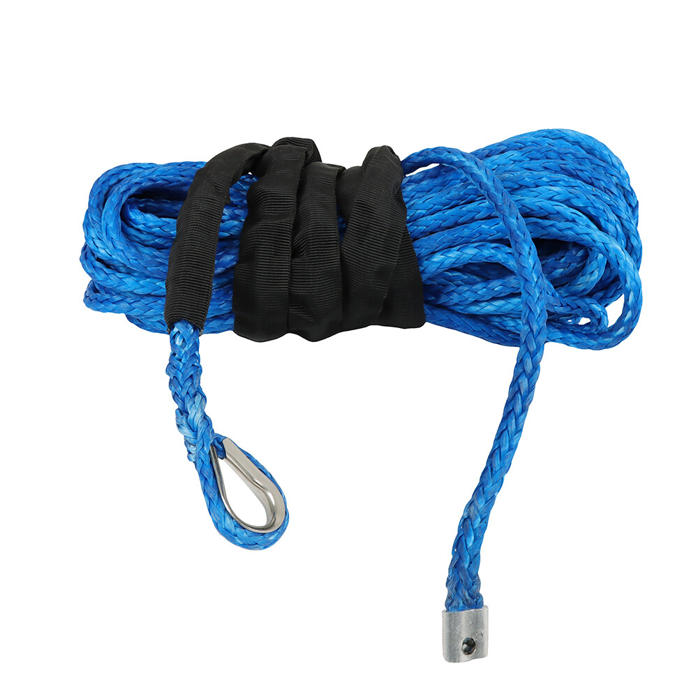 5/16″x50′ Synthetic Winch Rope Line Recovery Cable 12000LBS w/Sheath For UTV ATV