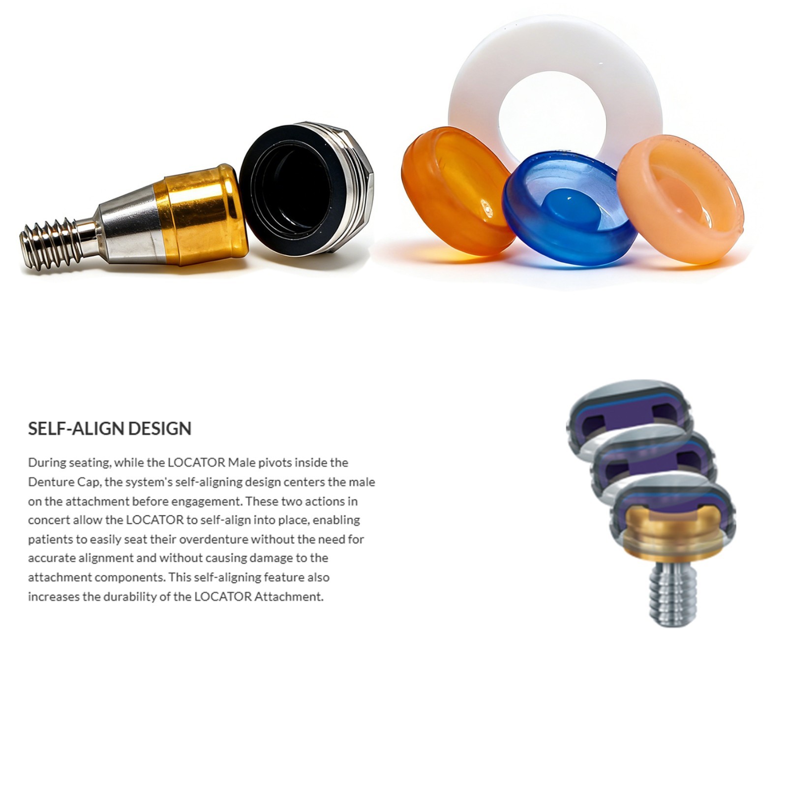 US Dental Attachment Locator Abutment for HIOSSEN ET ZEST Legacy anchor OSS
