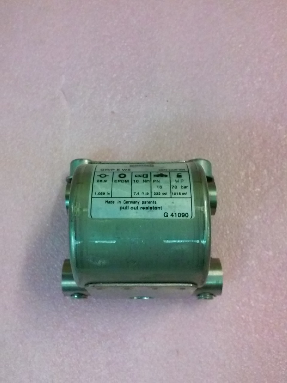 NORMA GRIP E W5 26.9 EPDM 374-5-1.0 Pipe Coupling