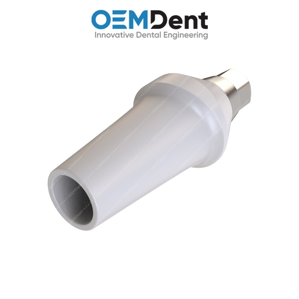 Straight Zirconia Abutment With Titanium Base Compatible NobelActive®️NP Conical