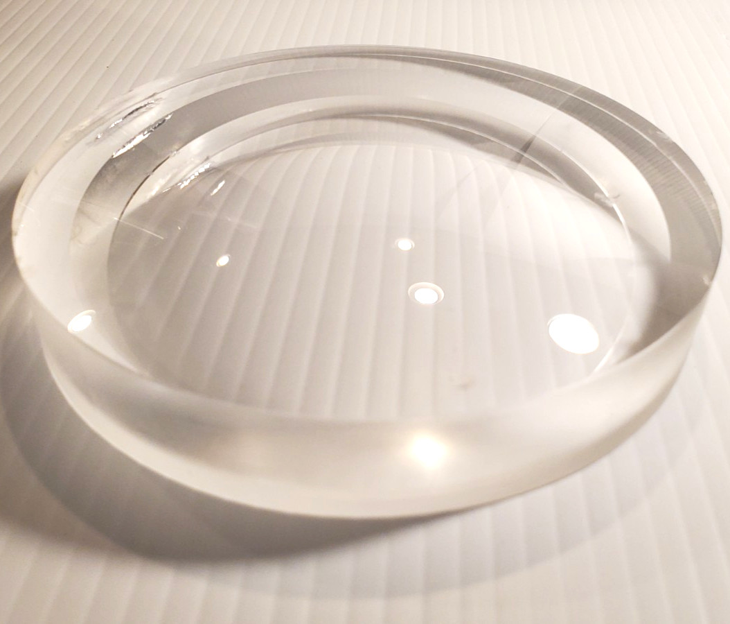 Barium Fluoride BaF2 Glass Concave Convex Optics 127mm Lens New 2nd Quality