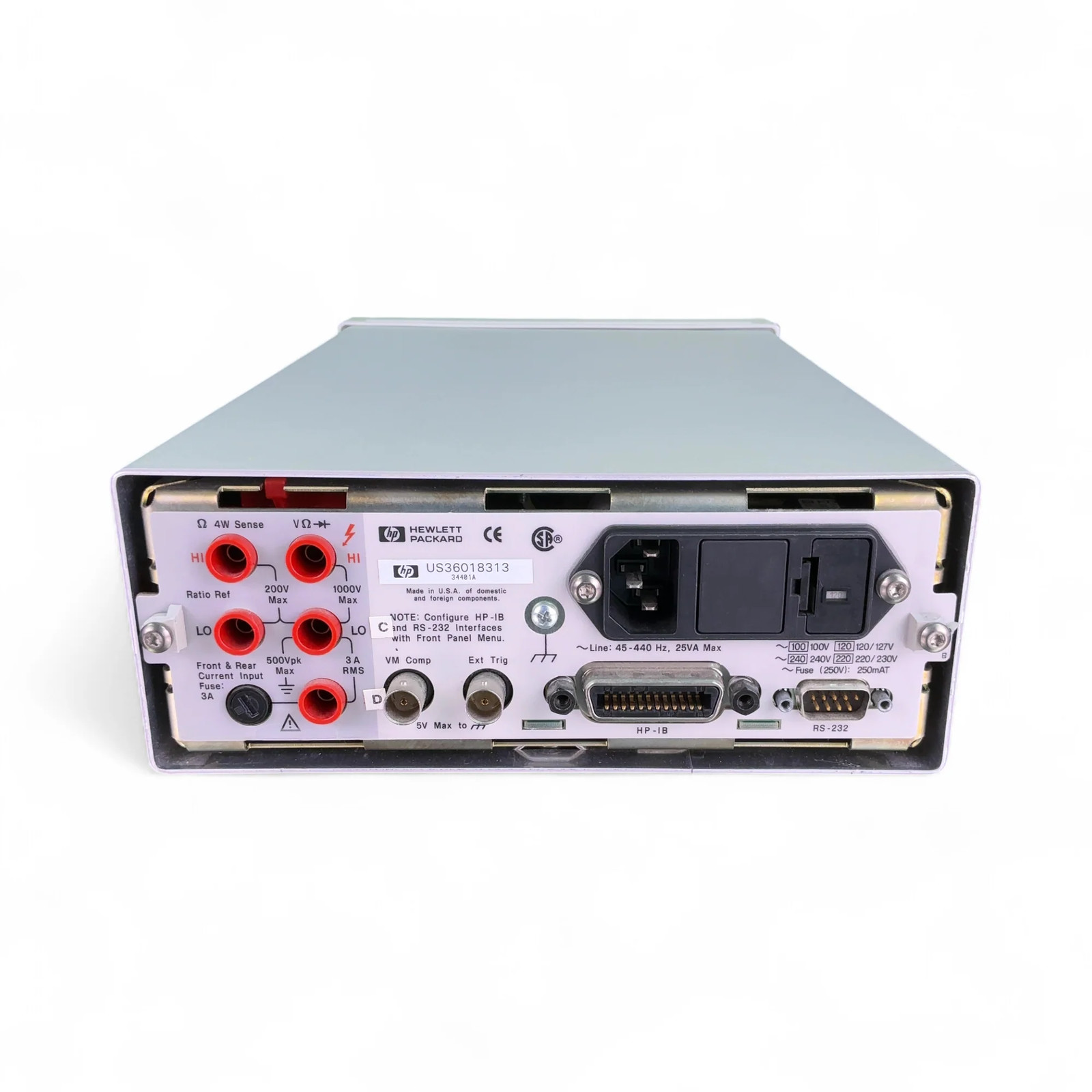 Hewlett Packard (HP)34401A Benchtop Digital 1000V Multimeter (BO!)