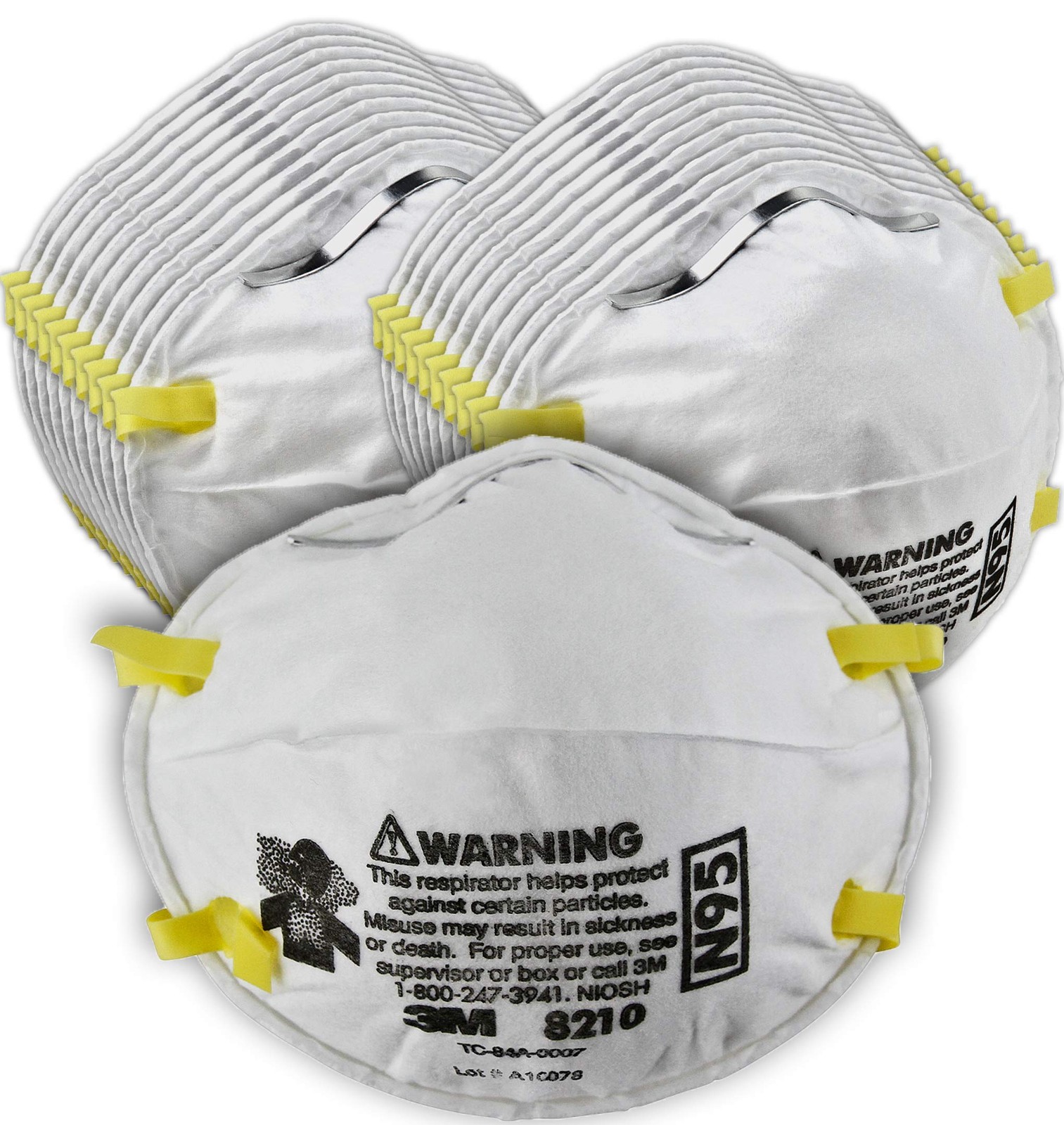 3M 8210 N95 Particulate Respirator Masks 3 Boxes 60 Total EXP 10/2025