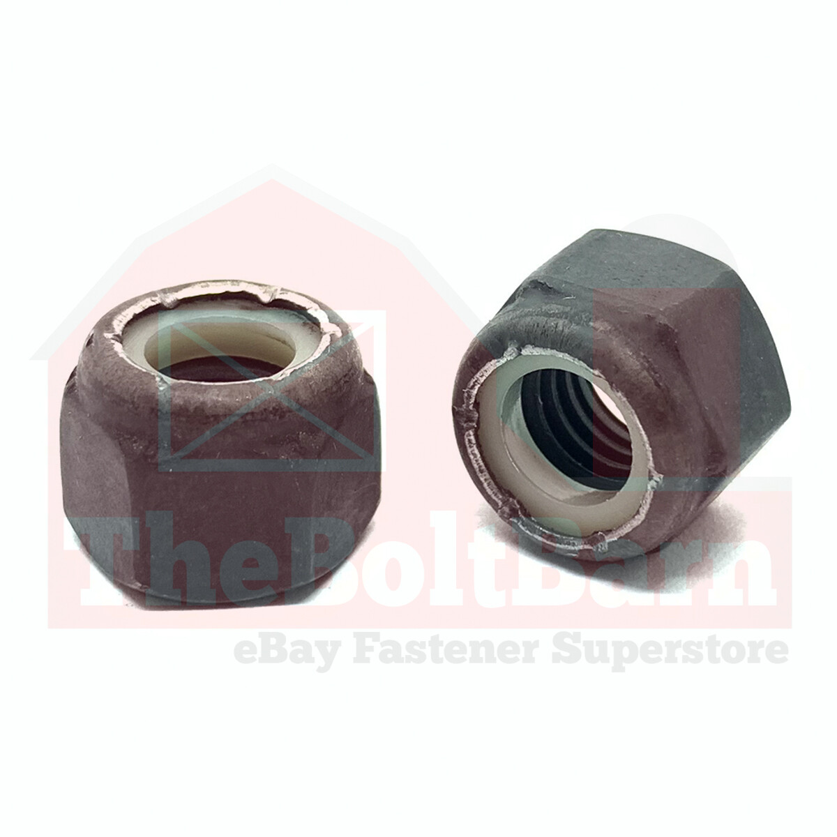 1″-8 Grade 8 Nylon Insert Lock Nuts Phos & Oil Coarse Thread (Pick Qty)