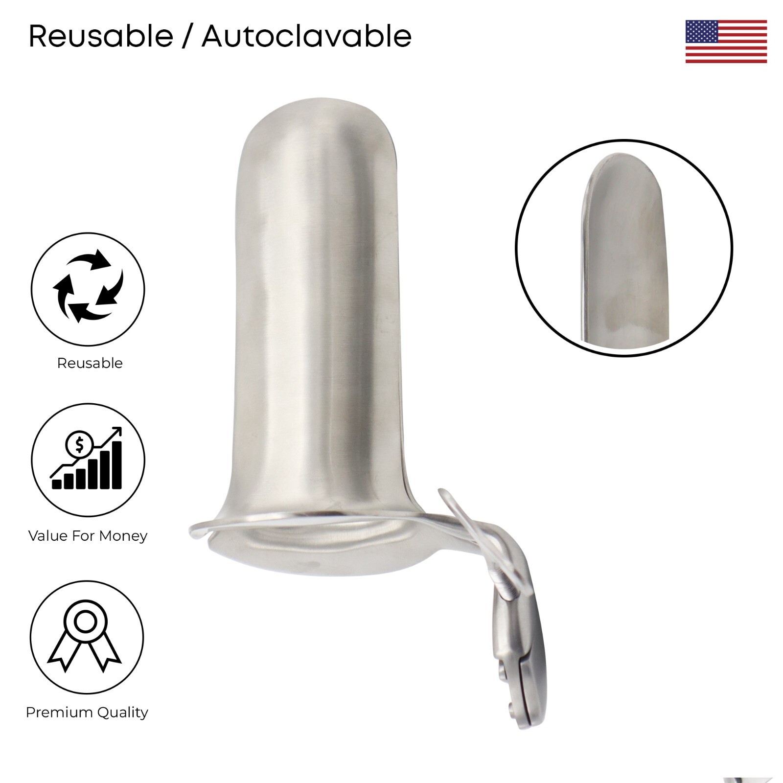 Collin Vaginal Speculum Large OB/GYN Stainless Steel Surgical Instrument