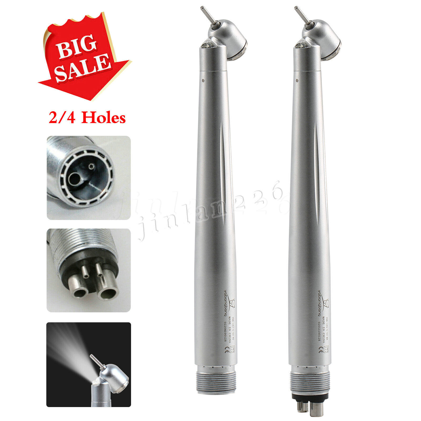 Dental 45° 45Degree Surgical High Speed Handpiece LED E-generator Push NSK STYLE