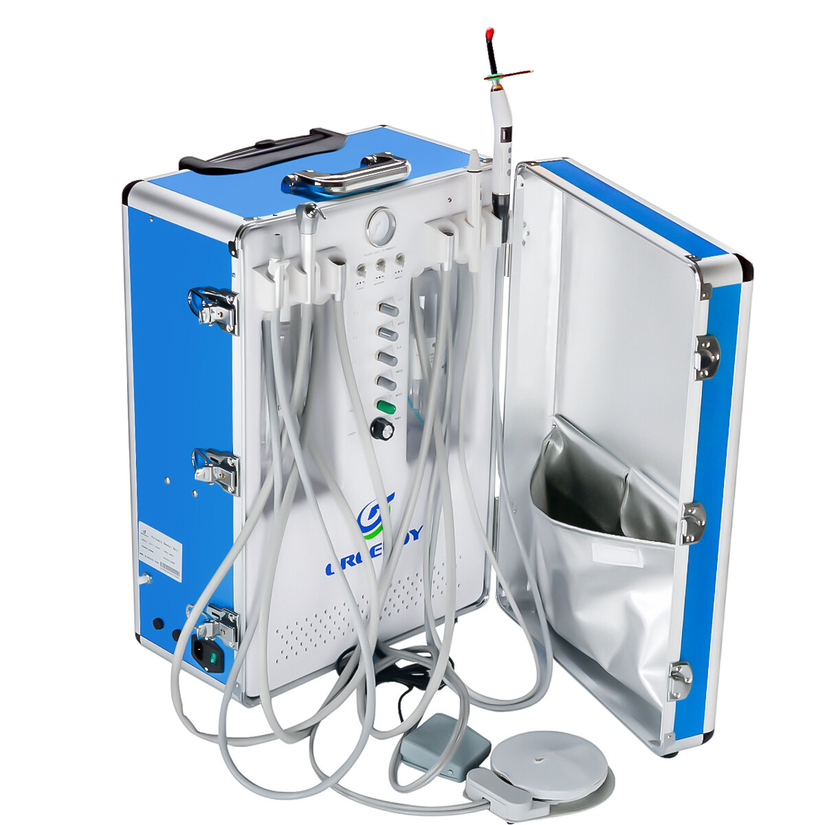 Portable Dental Unit GU-P206S Mobile Treatment System with Handpieces Set 2H US