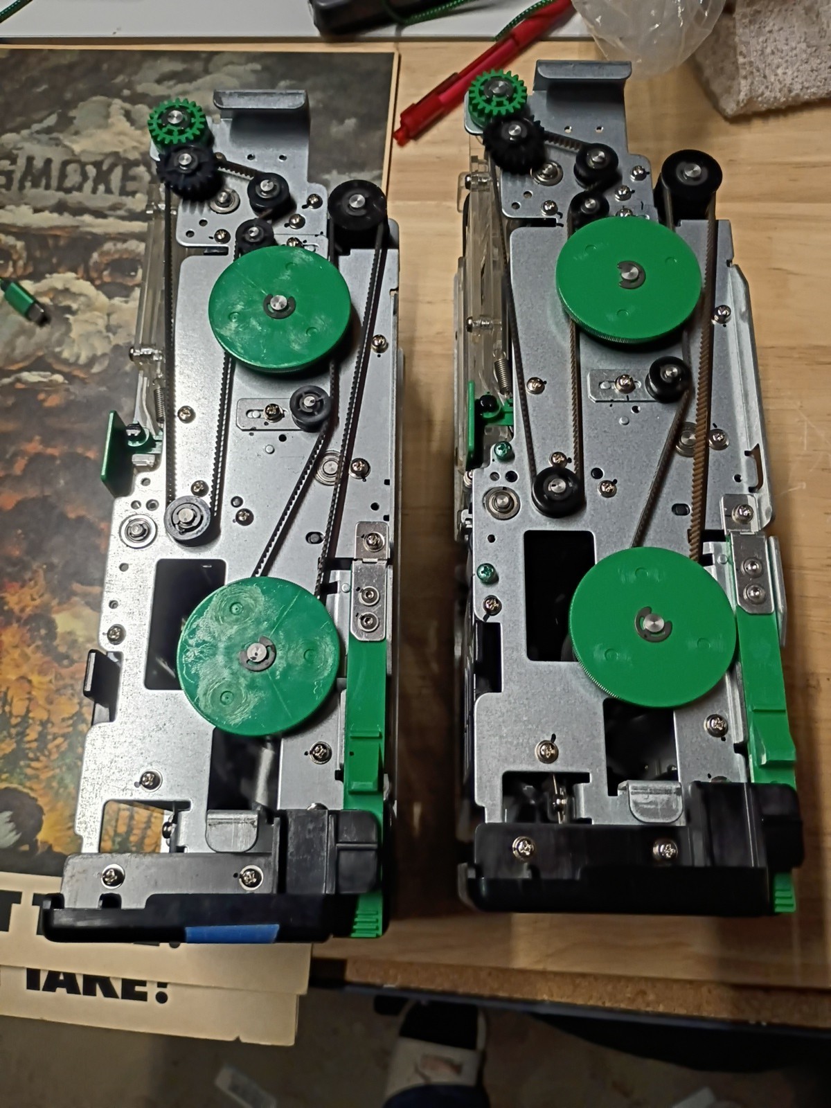 3 Fujitsu recycling Stacker Module Dual Drum kd04014 d001