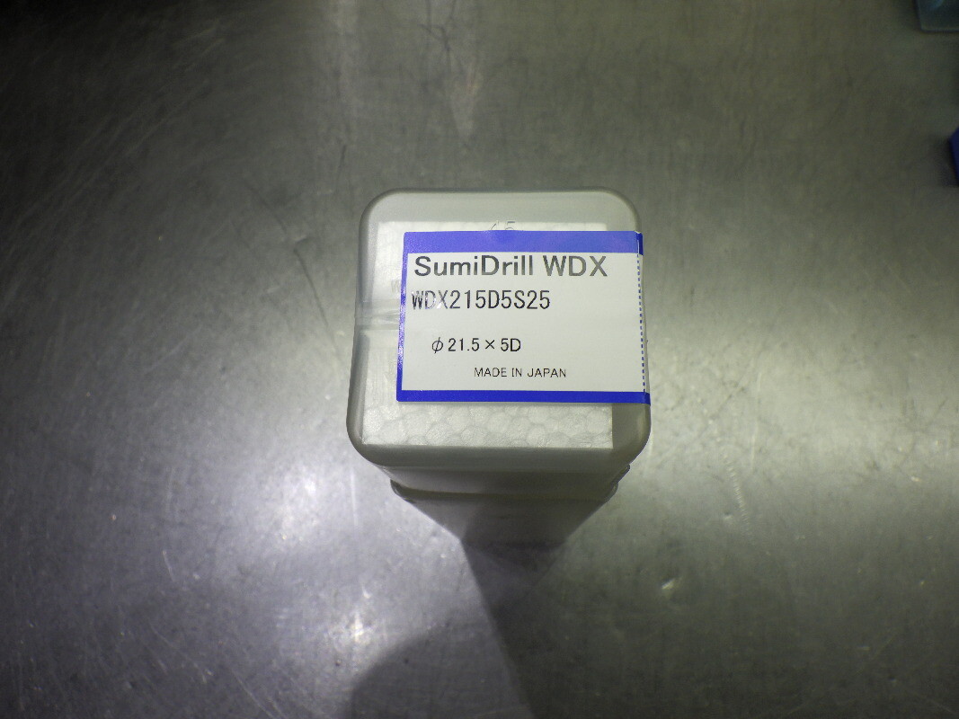 Sumitomo 21.5mm Coolant Thru 5xD Drill 25mm Shank WDX215D5S25 (LOC1219B)