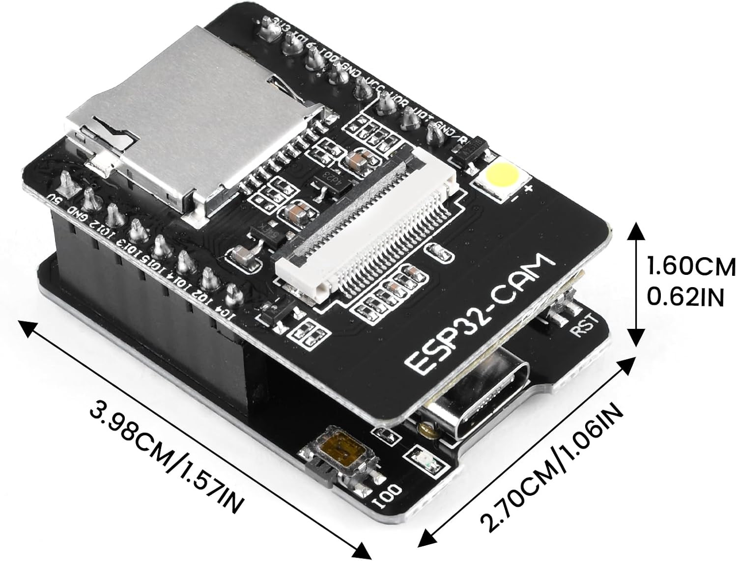 2Pcs ESP32-CAM-MB Development Board Type-C to Serial Port CH340G ESP32 Board