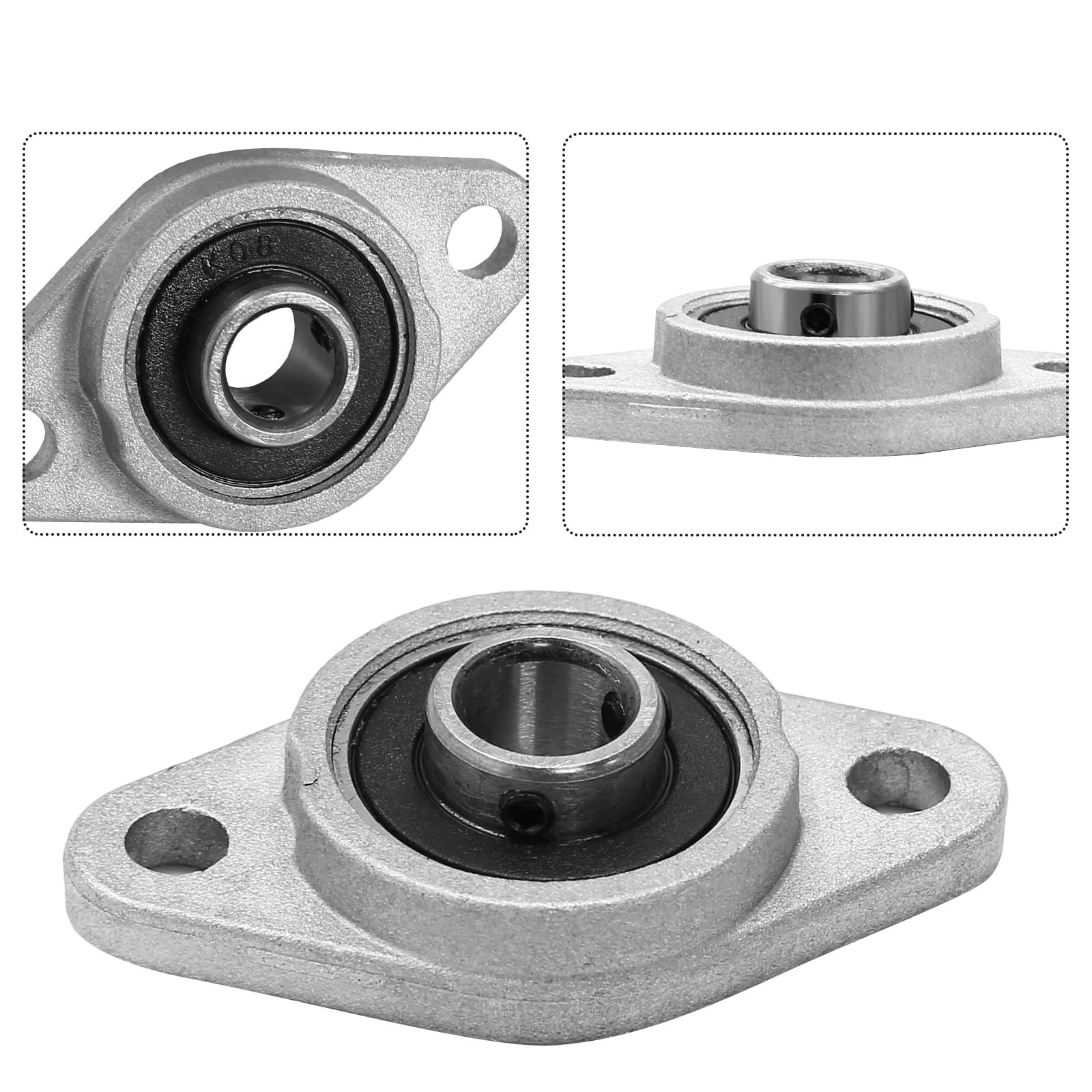KFL08 Pillow Block Bearing Flange, 8mm / 0.31 inch
