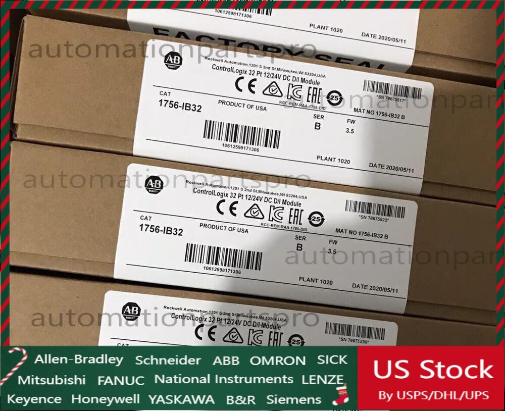 Allen-Bradley 1756-IB32 AB 1756-IB32 SERB CONTROLOGIX 32 PT DC INPUT MODULE US