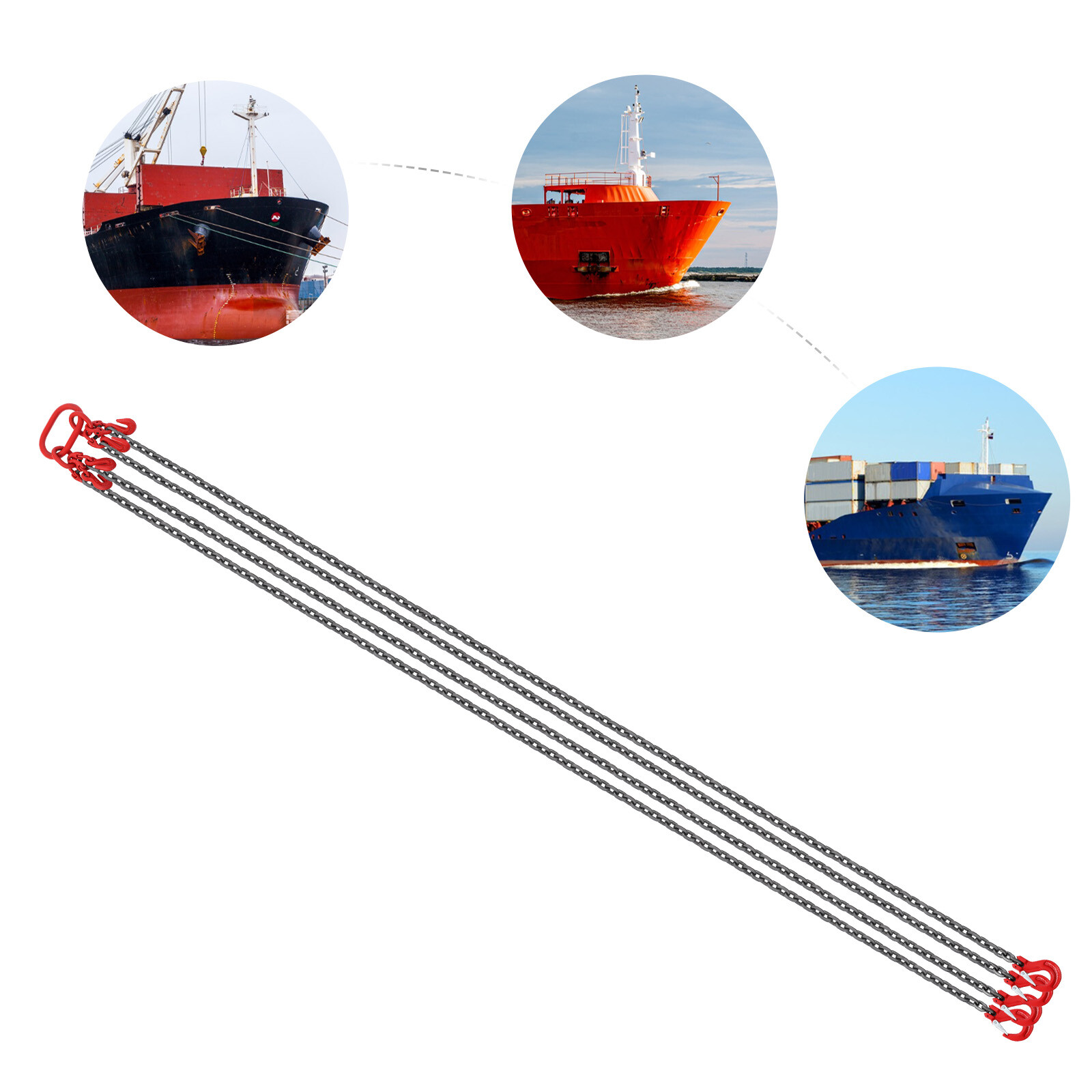 10T Chain Sling Chain Sling with Legs Grab Hook Lifting Chains with Hooks
