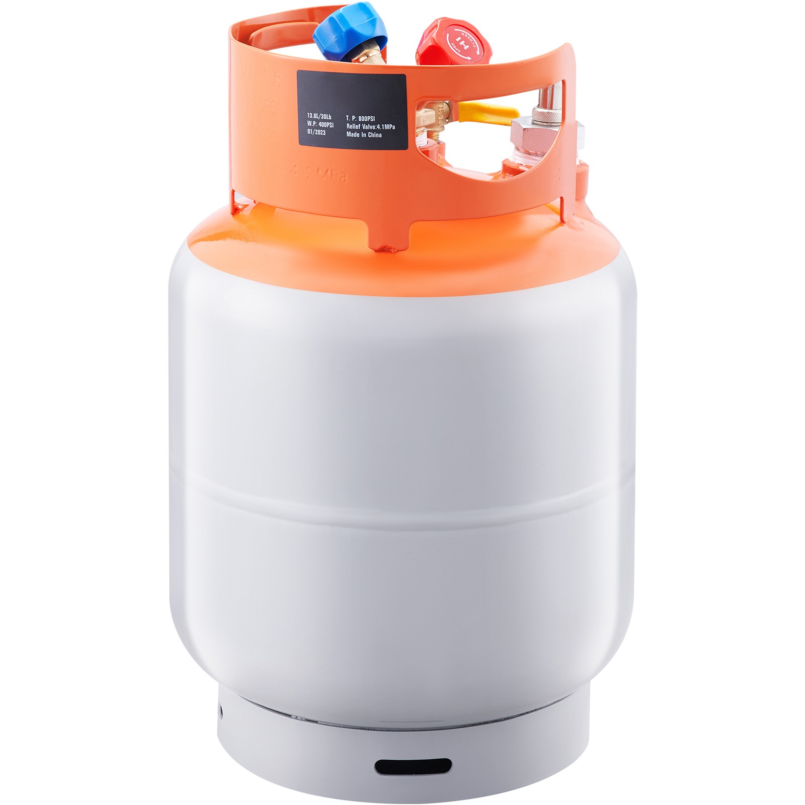 VEVOR Refrigerant Recovery Reclaim 30lb Cylinder Tank with Floating Switch