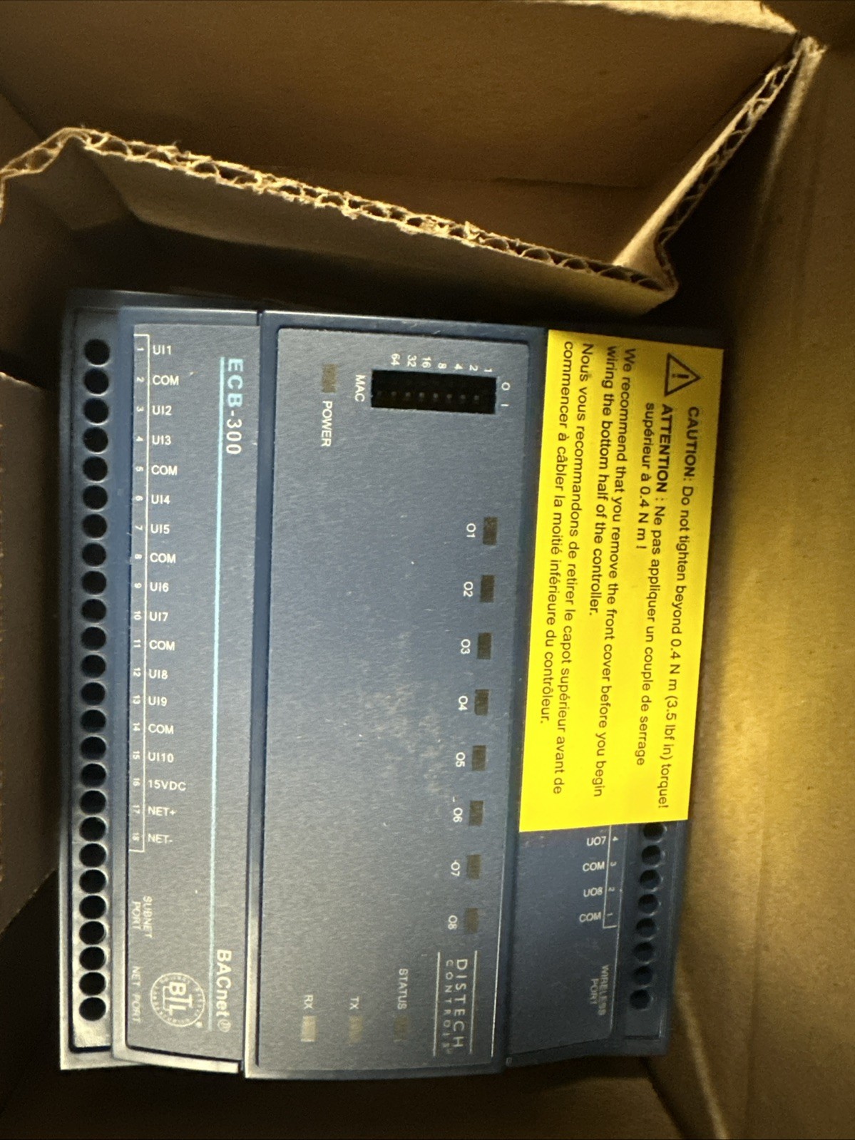 Distech Controls Bacnet ECB-300 Programmable Controller