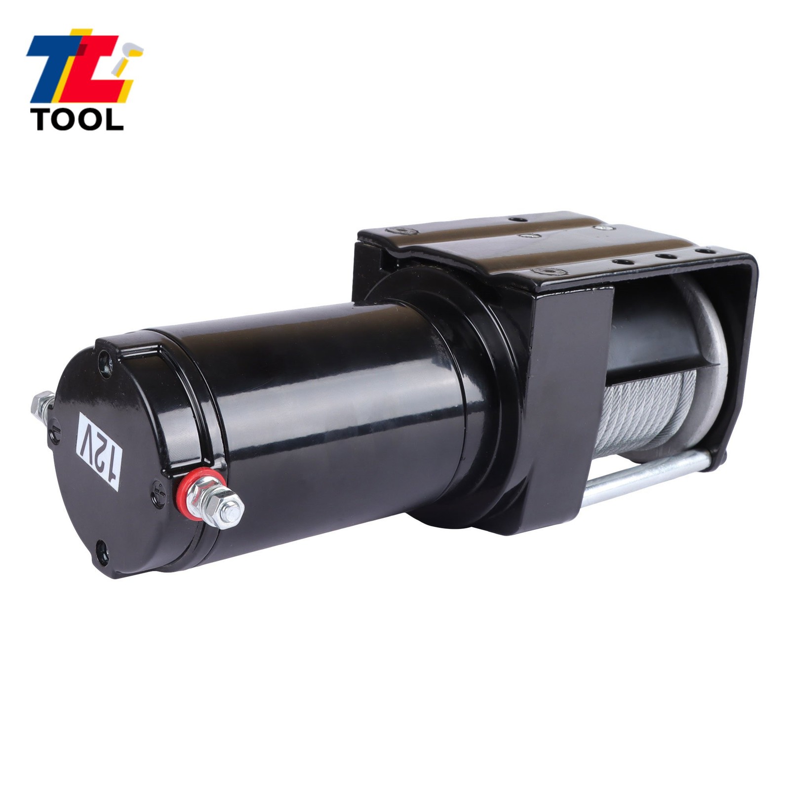 3000 LBS 32 FT Steel Cable Winch 153:1 Gear Ratio 12VDC/1.3HP Electric Winch