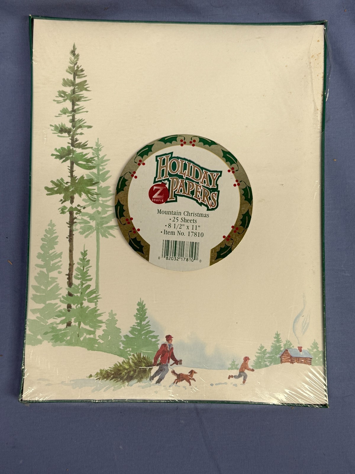 Holiday Papers Stationary Envelopes Vtg Z-Grafix Lot 2 Sealed Packs+ Santa Xmas