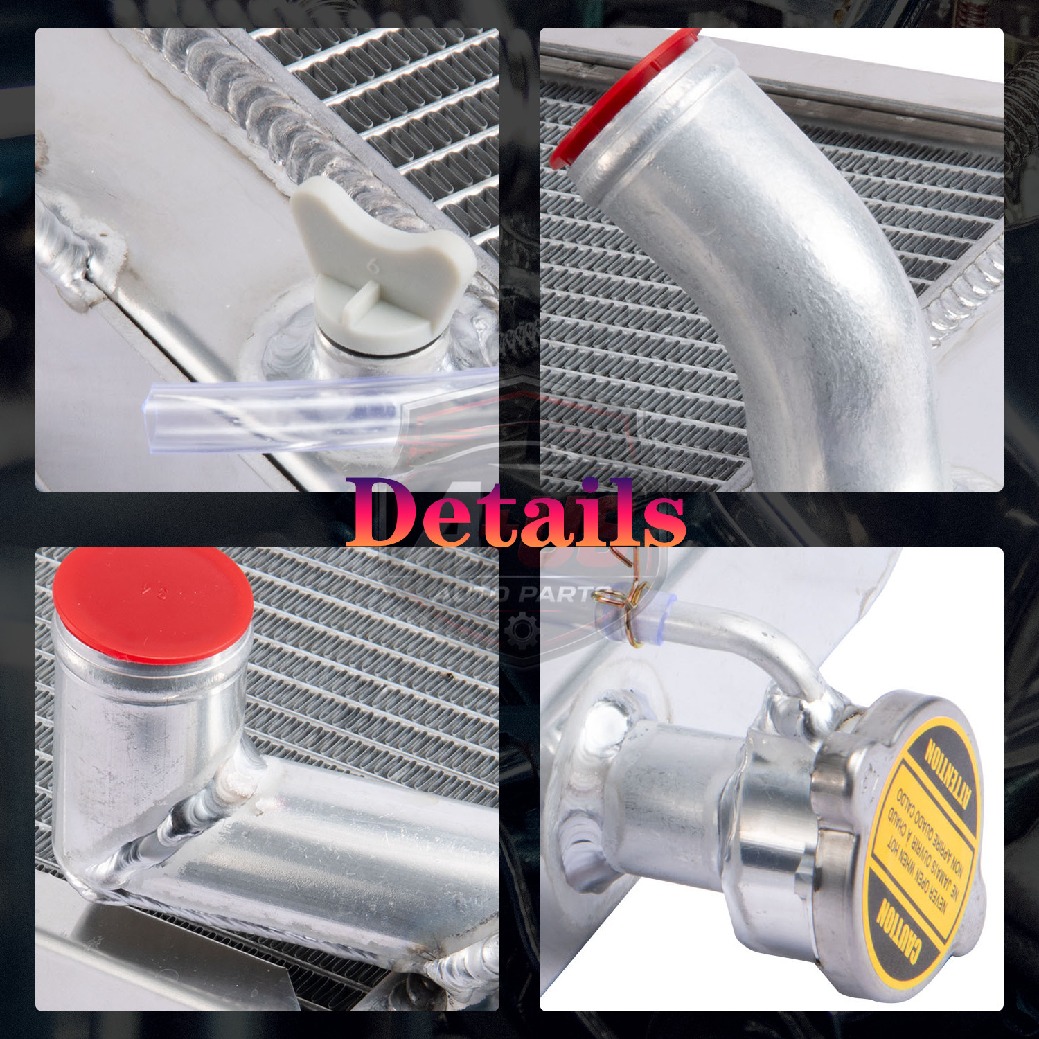 Aluminum 3 Row Tractor Radiator For Ford 2N 8N 9N Model 8N8005 w/ Radiator Cap