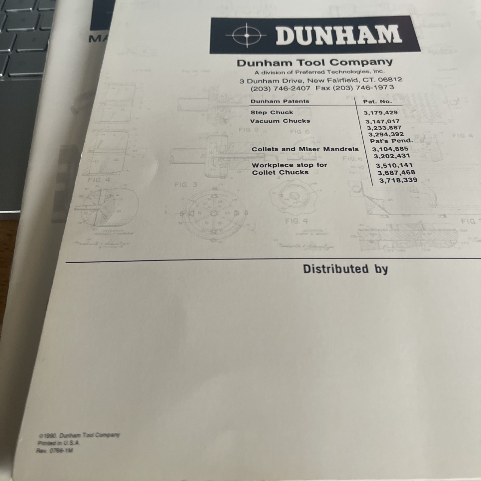 Dunham Company Machine Tool Products, 1990