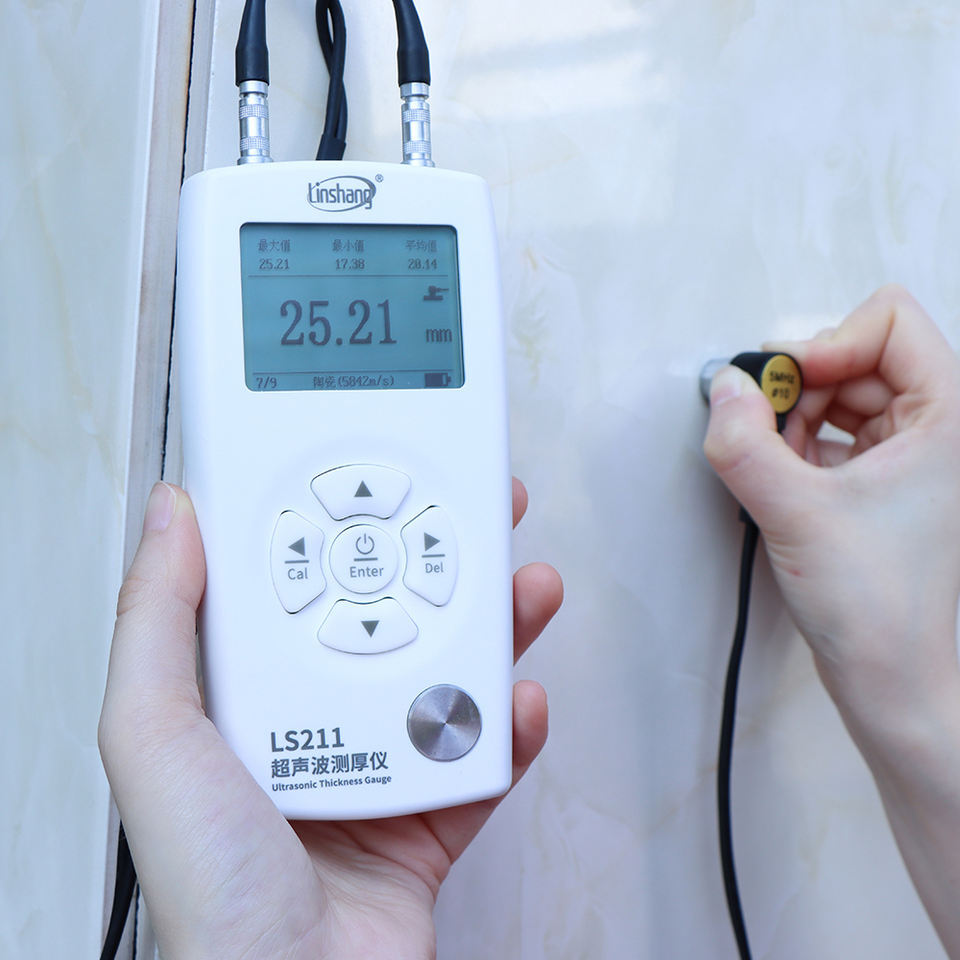 Ultrasonic Thickness Gauge Tester Meter 0.8-600mm for Metal Plastic Glass Steel