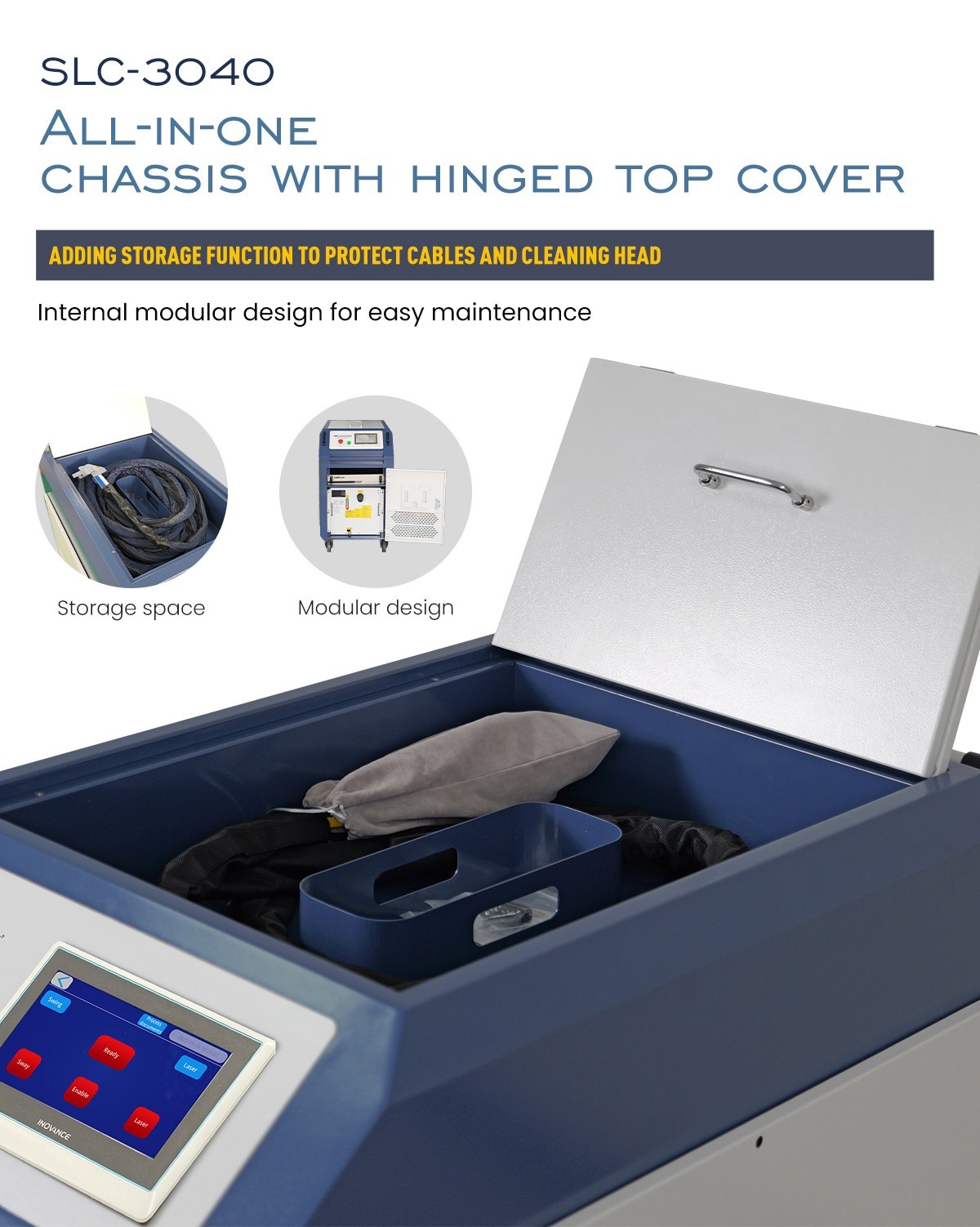 SFX US STOCK 90% New 3000W 400mm Scan Wideth Continuous Laser Cleaning Machine