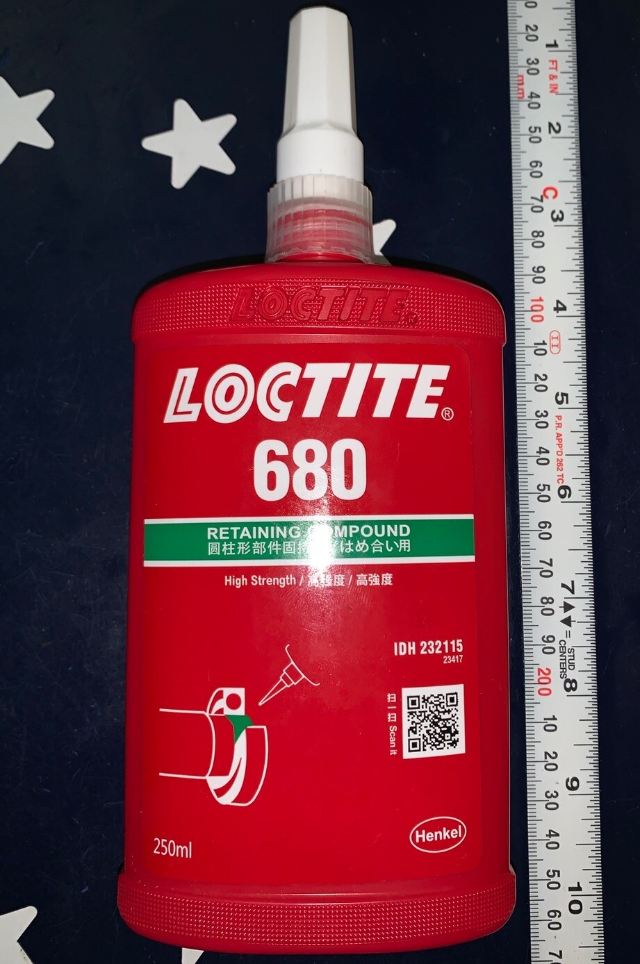 Loctite 680 250mL High Strength Retaining Compound EXP 09/25 232115 1835196